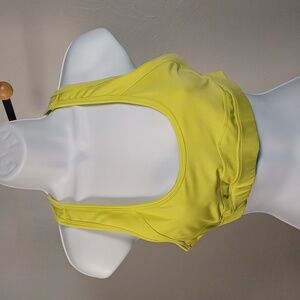 JustFab Active Yellow Sports Bra Size Small